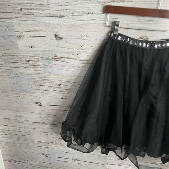 My Michelle black gray sparkle two piece set crop top tulle skirt size 3 - Picture 16 of 16